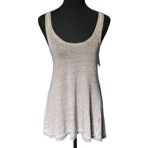 Michael Lauren Soft Grey Long Flowy Tank XS/Small NWT Comfy Minimalist Boho
